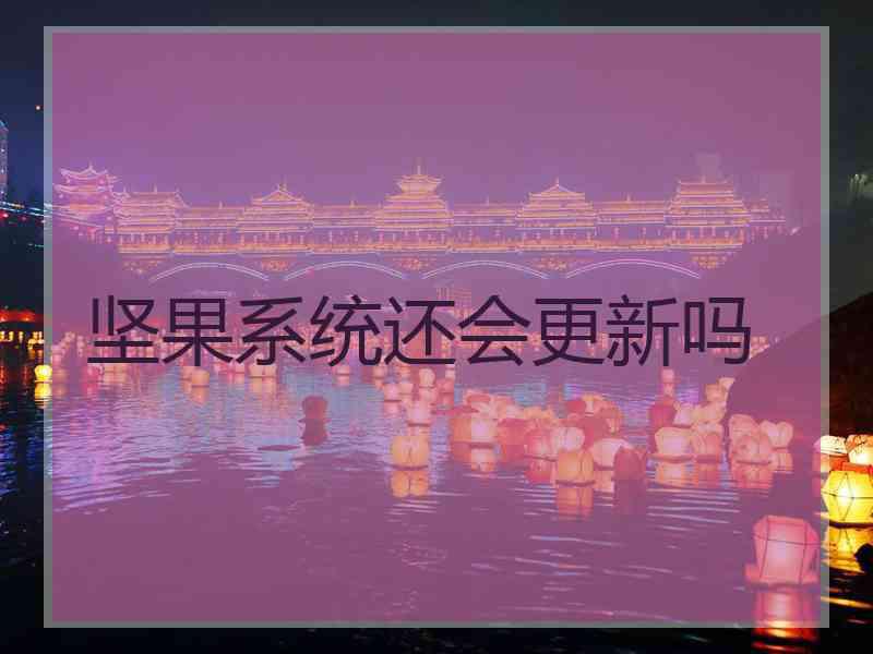 坚果系统还会更新吗