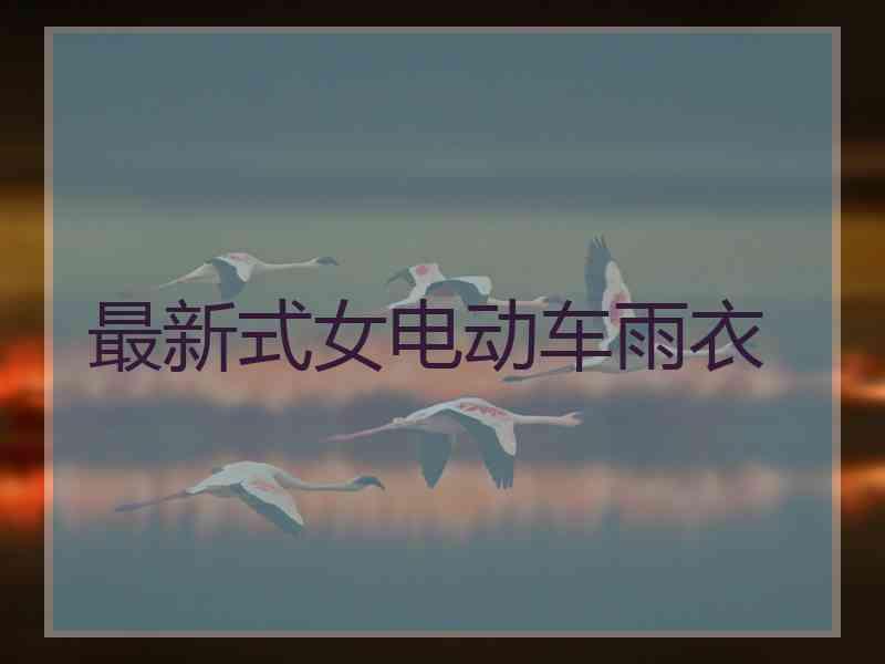 最新式女电动车雨衣