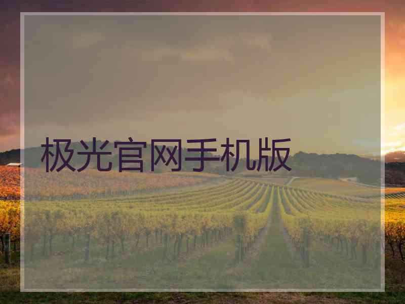 极光官网手机版
