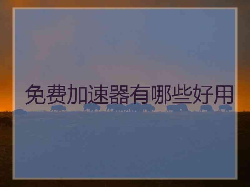 免费加速器有哪些好用