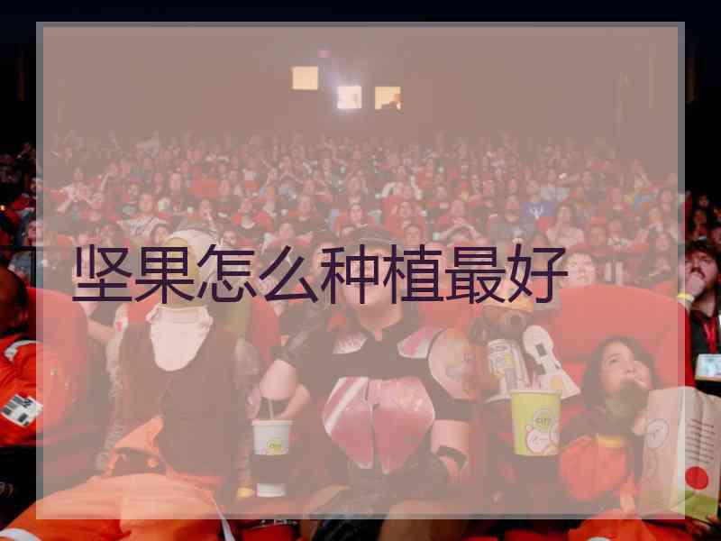 坚果怎么种植最好