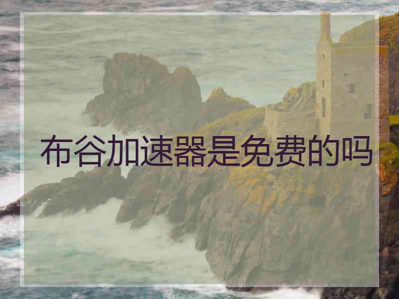 布谷加速器是免费的吗