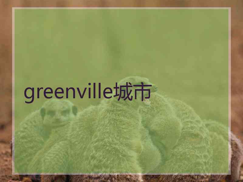 greenville城市