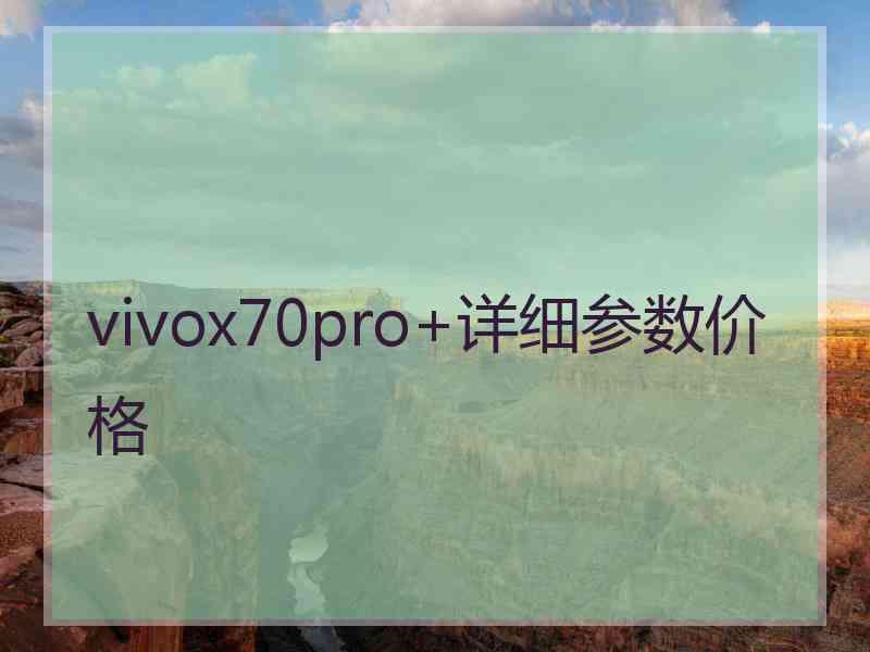 vivox70pro+详细参数价格