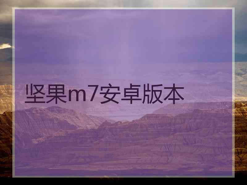 坚果m7安卓版本