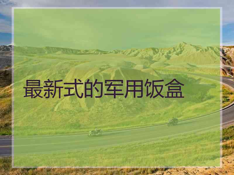 最新式的军用饭盒