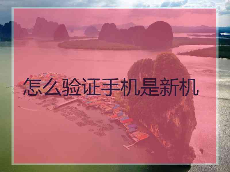 怎么验证手机是新机