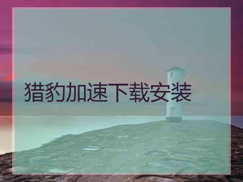 猎豹加速下载安装