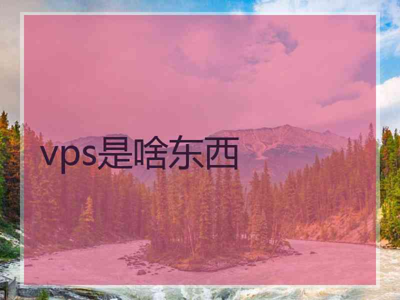 vps是啥东西