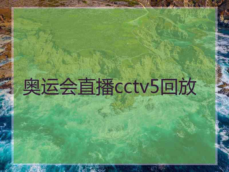 奥运会直播cctv5回放