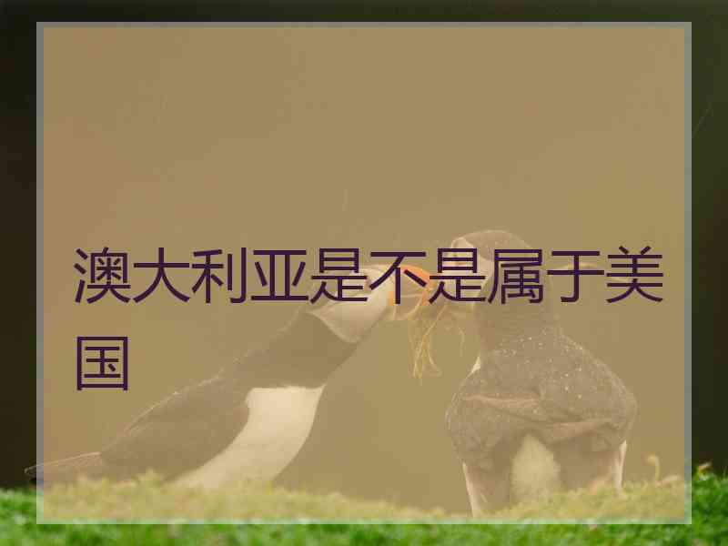 澳大利亚是不是属于美国