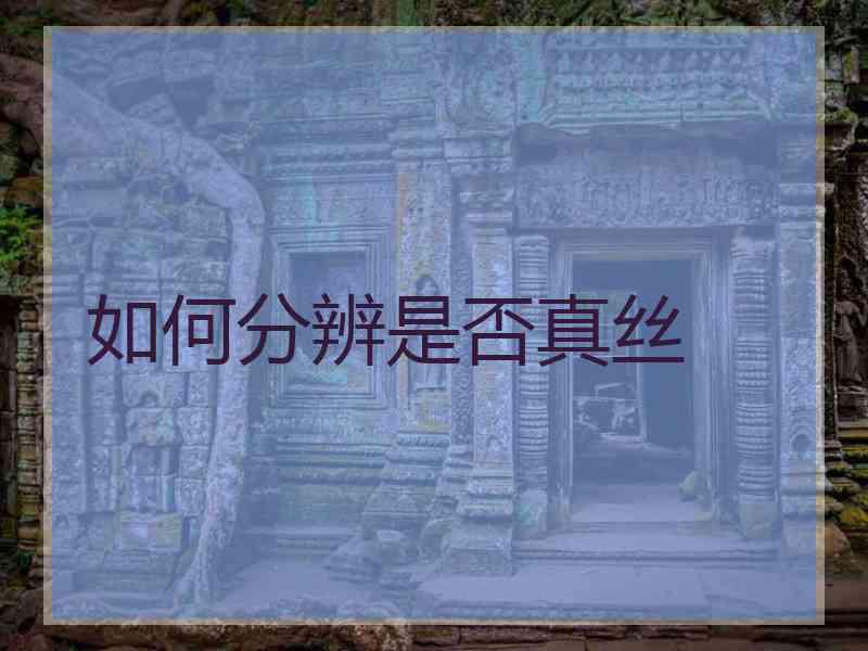 如何分辨是否真丝