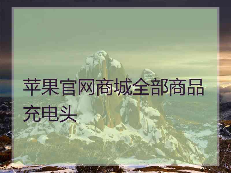 苹果官网商城全部商品充电头