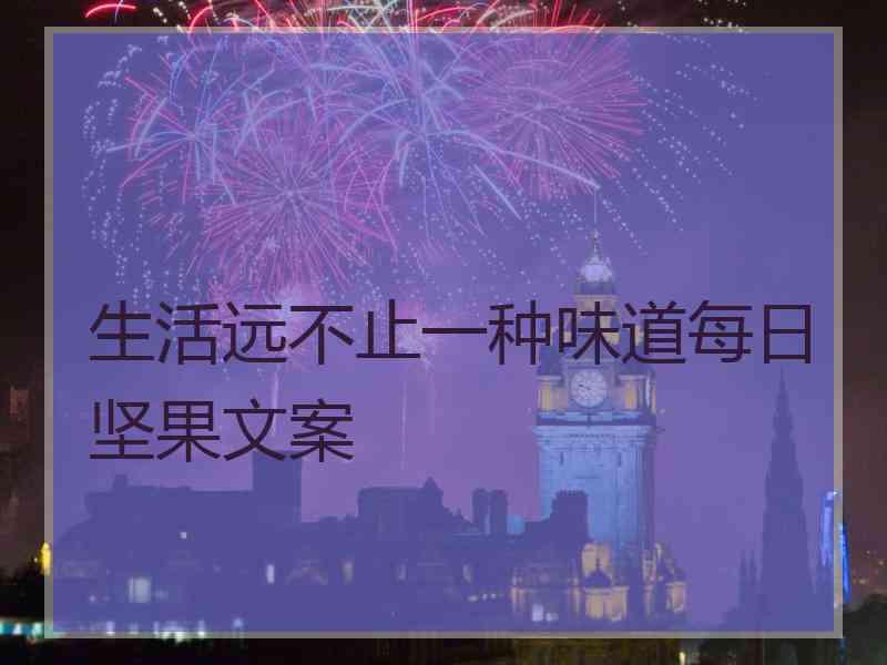 生活远不止一种味道每日坚果文案