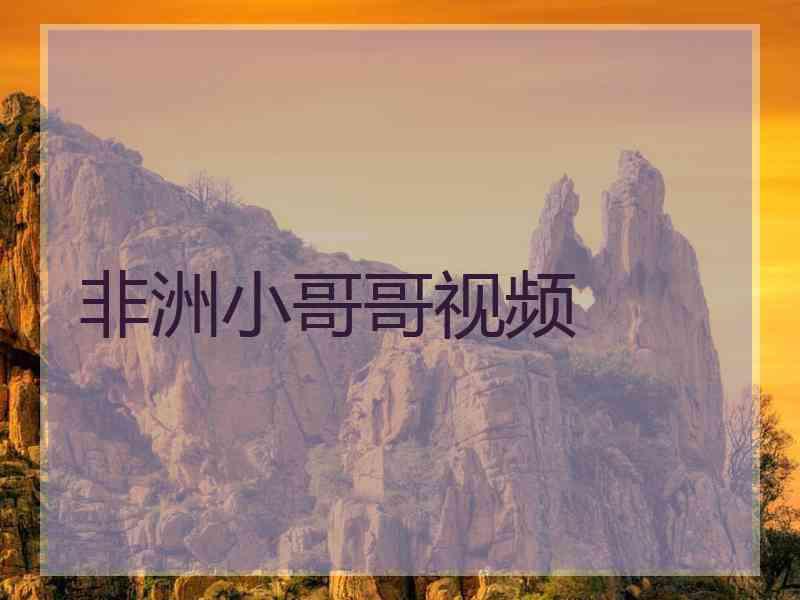 非洲小哥哥视频