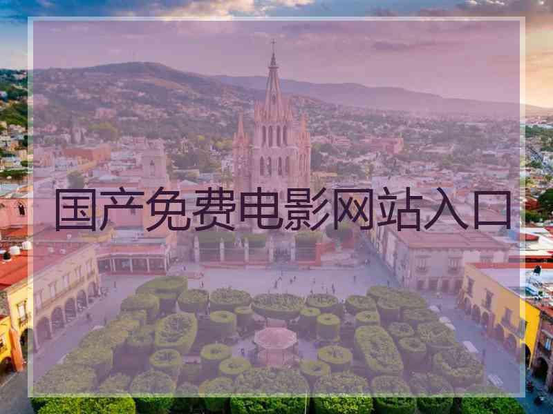 国产免费电影网站入口