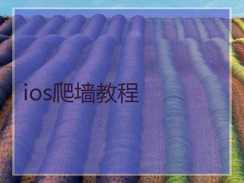 ios爬墙教程