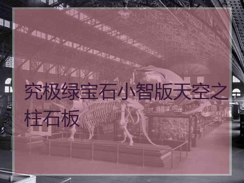 究极绿宝石小智版天空之柱石板