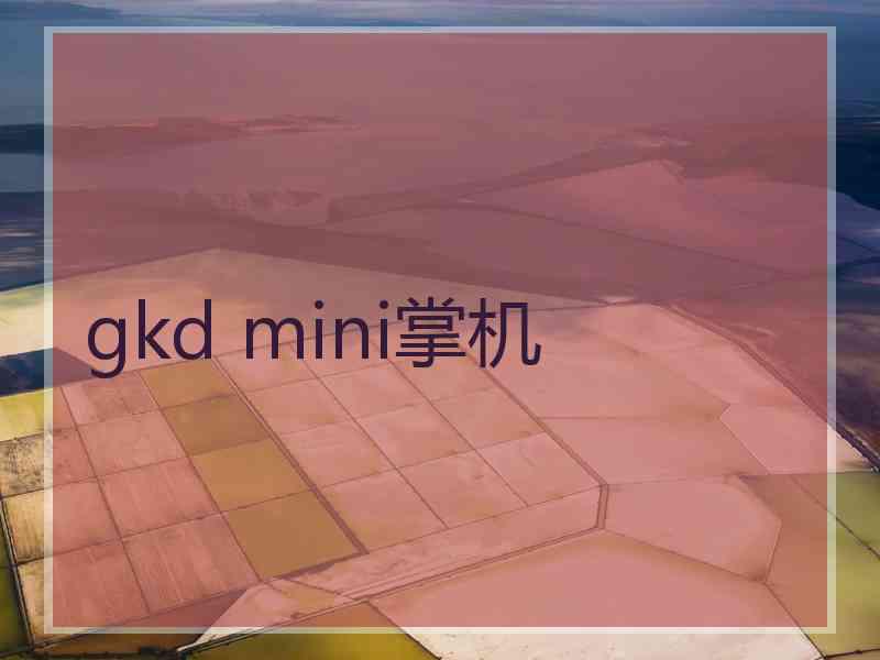 gkd mini掌机