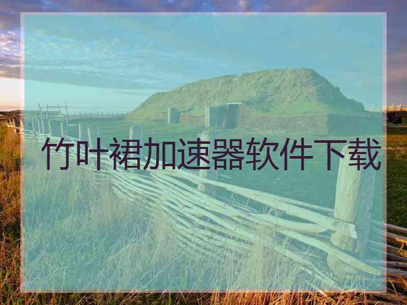 竹叶裙加速器软件下载