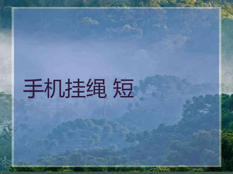 手机挂绳 短