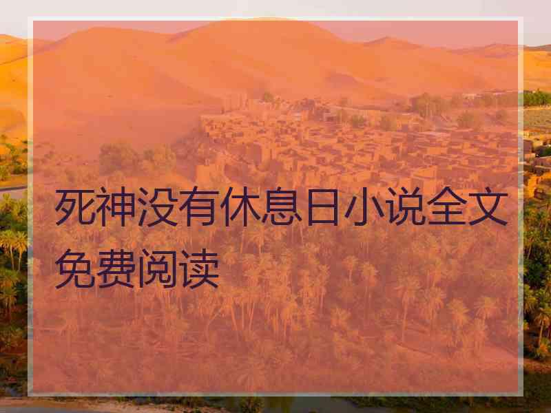死神没有休息日小说全文免费阅读
