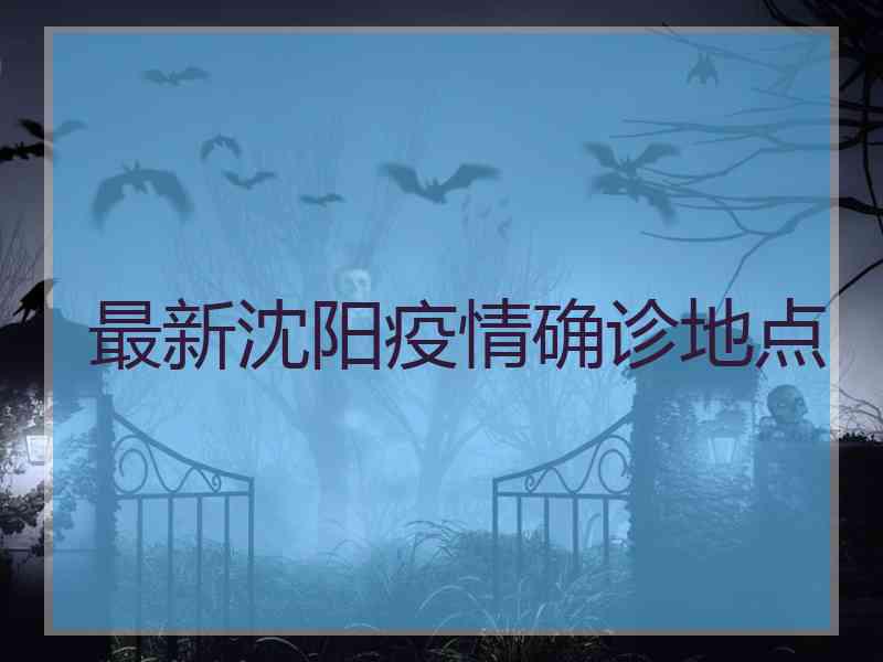 最新沈阳疫情确诊地点