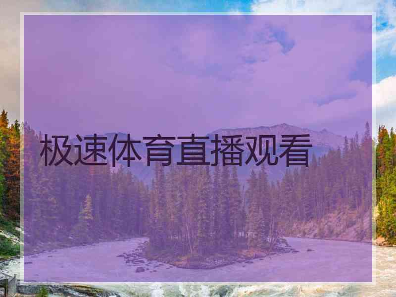 极速体育直播观看