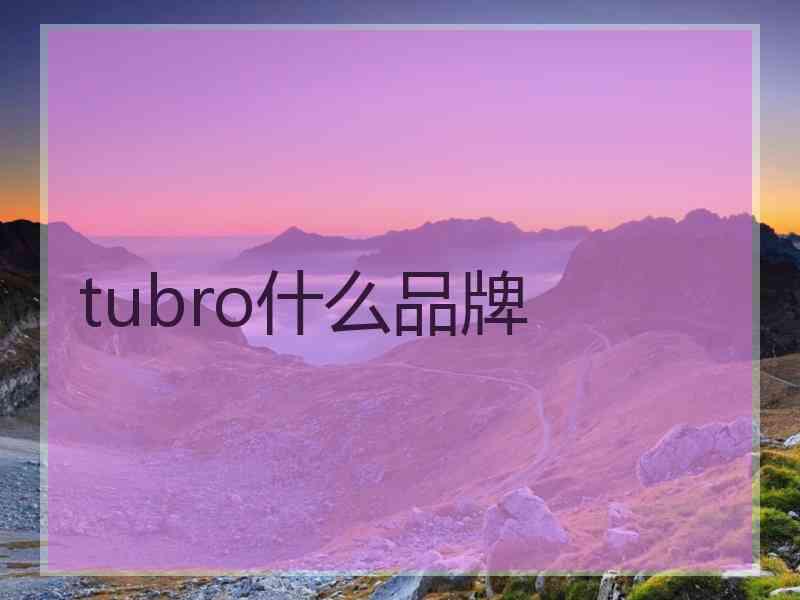 tubro什么品牌
