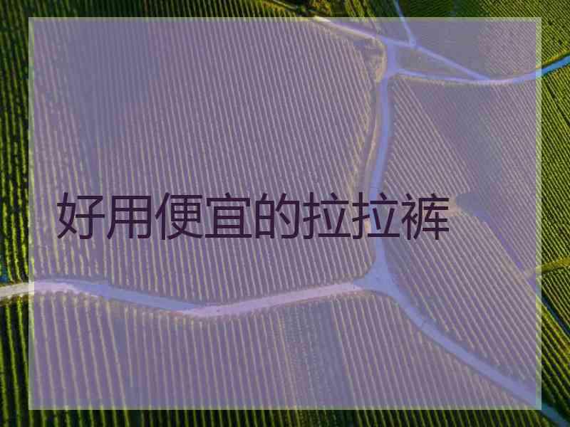 好用便宜的拉拉裤