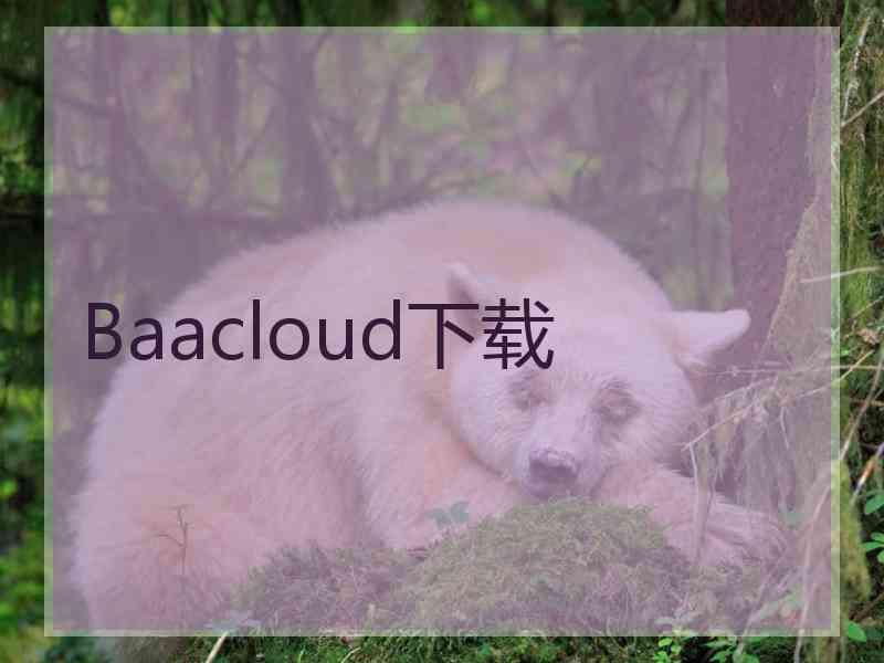 Baacloud下载