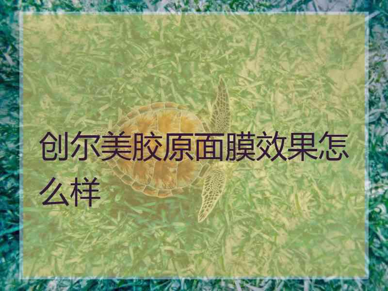 创尔美胶原面膜效果怎么样