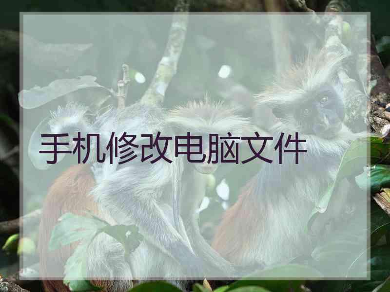 手机修改电脑文件