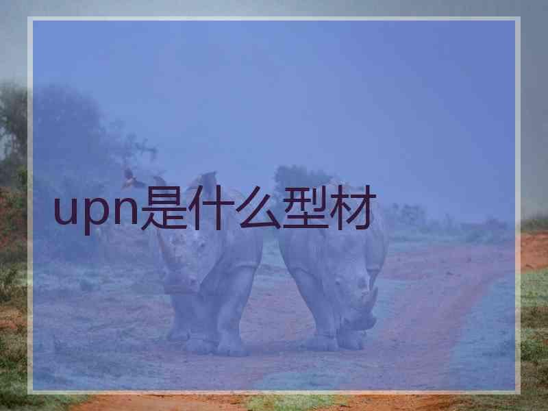 upn是什么型材
