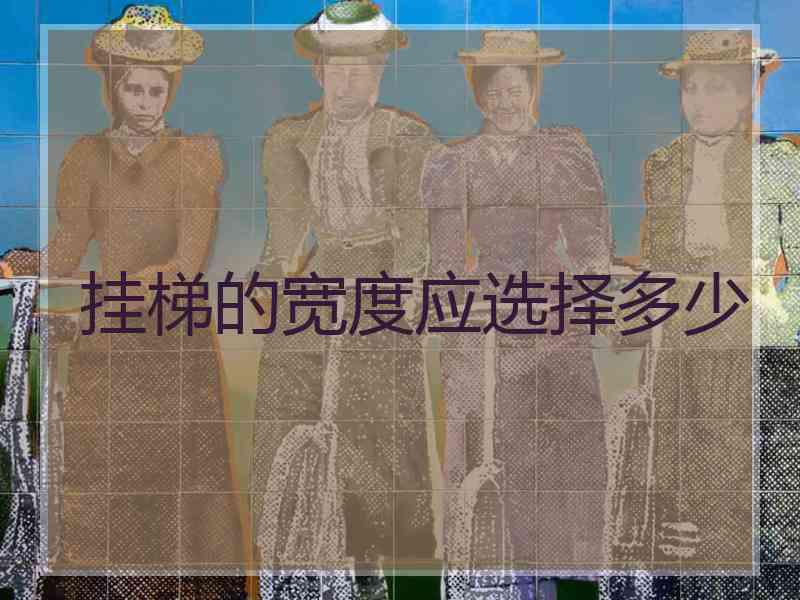 挂梯的宽度应选择多少