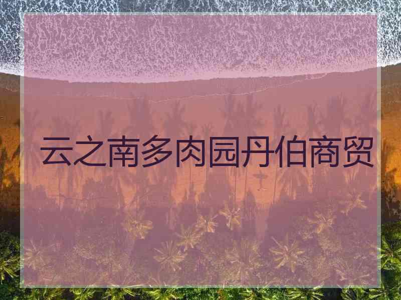 云之南多肉园丹伯商贸