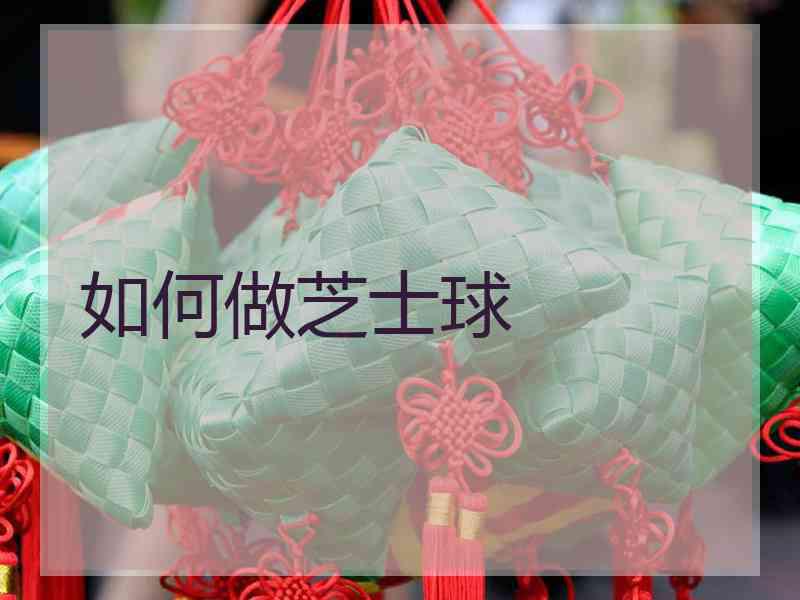 如何做芝士球