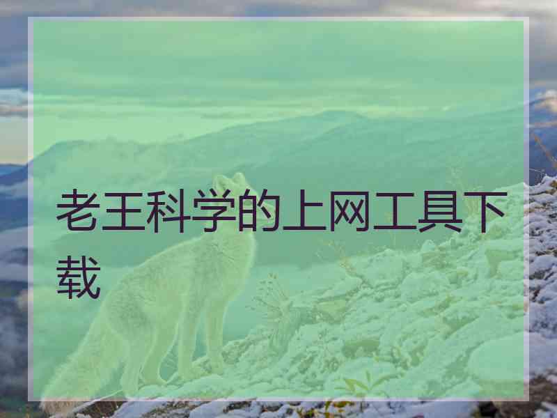 老王科学的上网工具下载