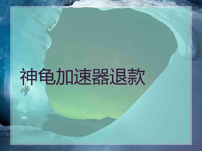 神龟加速器退款