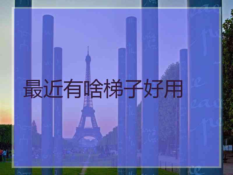 最近有啥梯子好用
