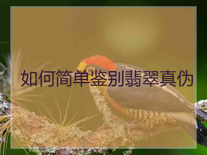 如何简单鉴别翡翠真伪