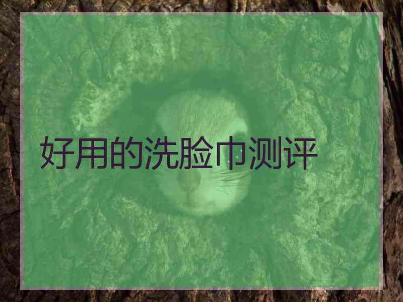 好用的洗脸巾测评