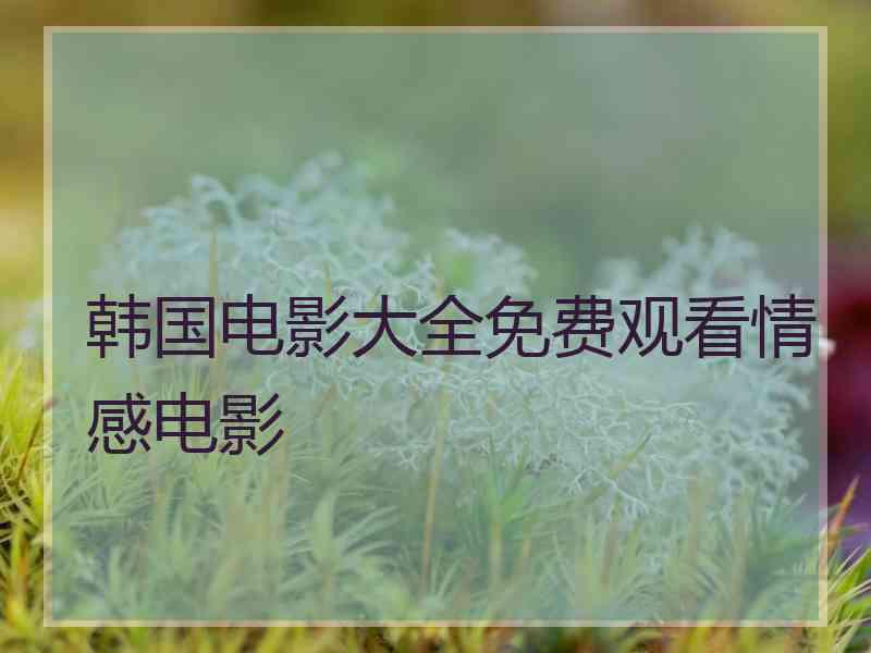 韩国电影大全免费观看情感电影