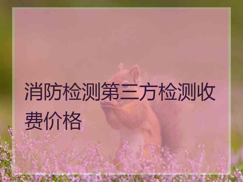 消防检测第三方检测收费价格