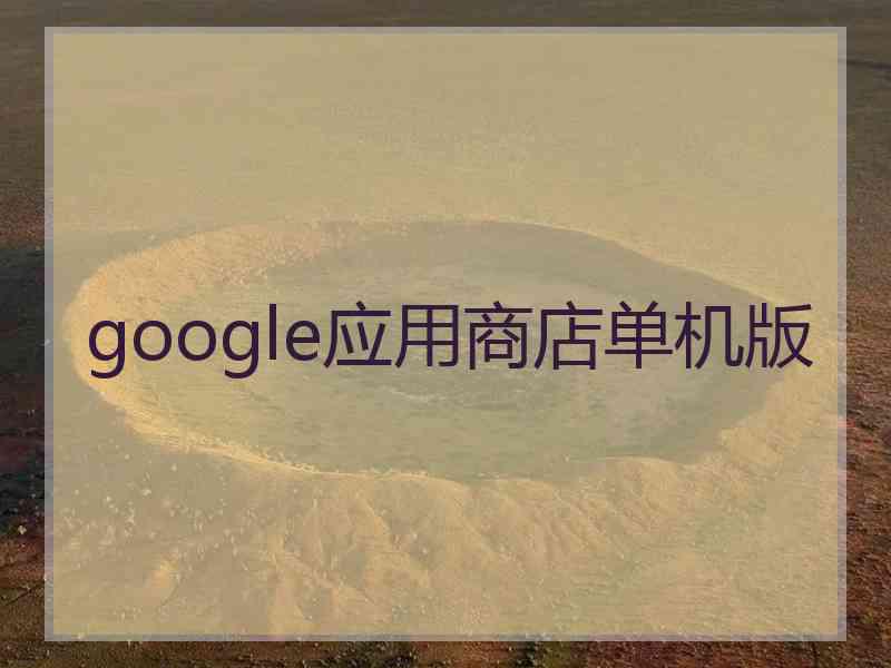 google应用商店单机版