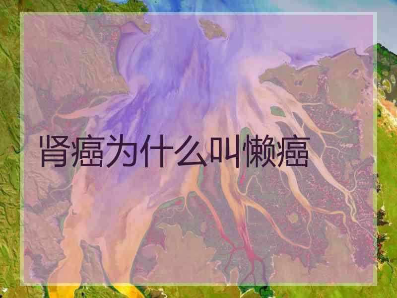肾癌为什么叫懒癌