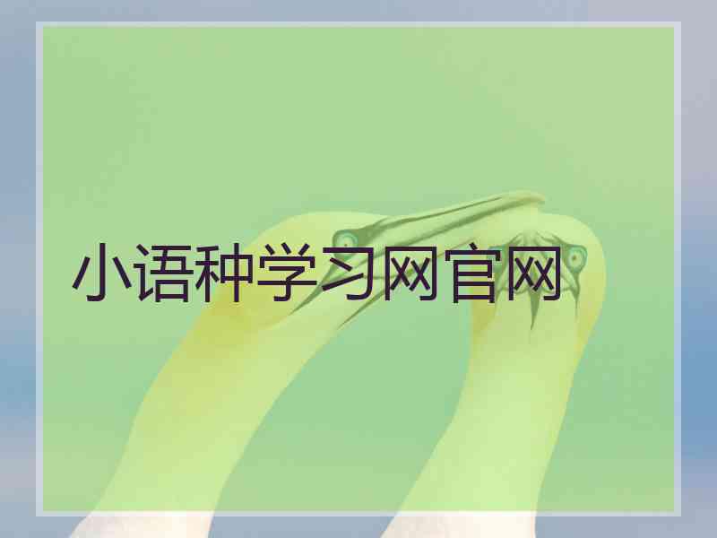 小语种学习网官网