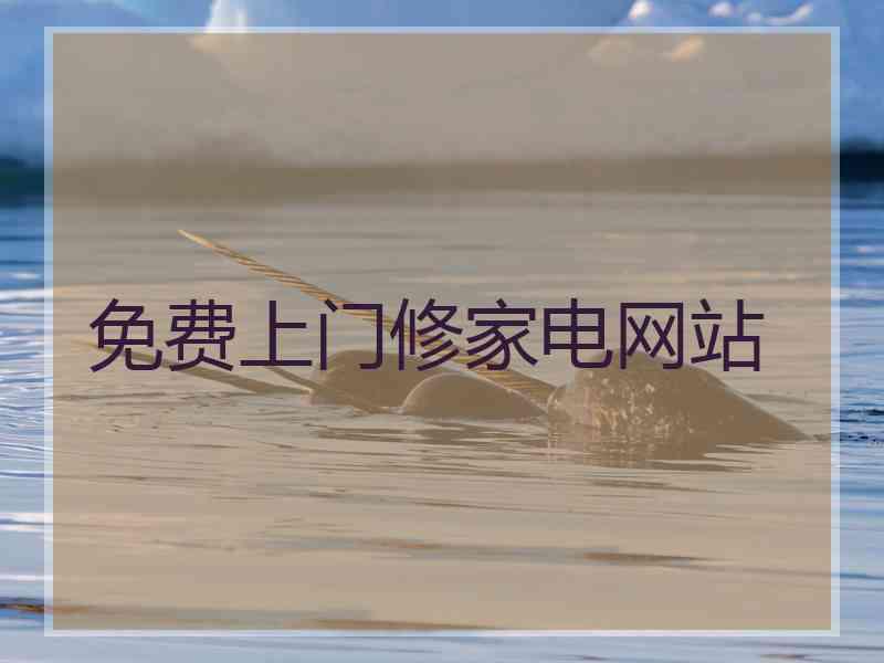 免费上门修家电网站