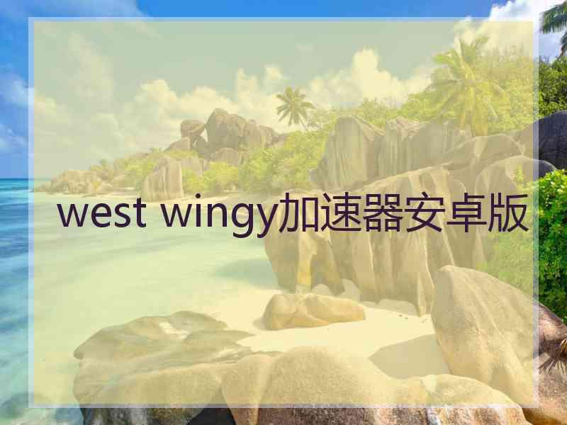 west wingy加速器安卓版