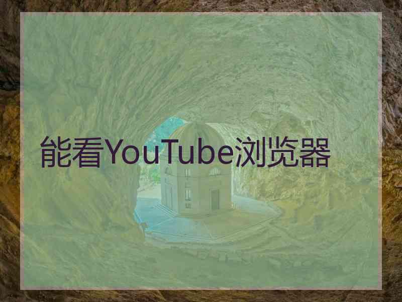 能看YouTube浏览器